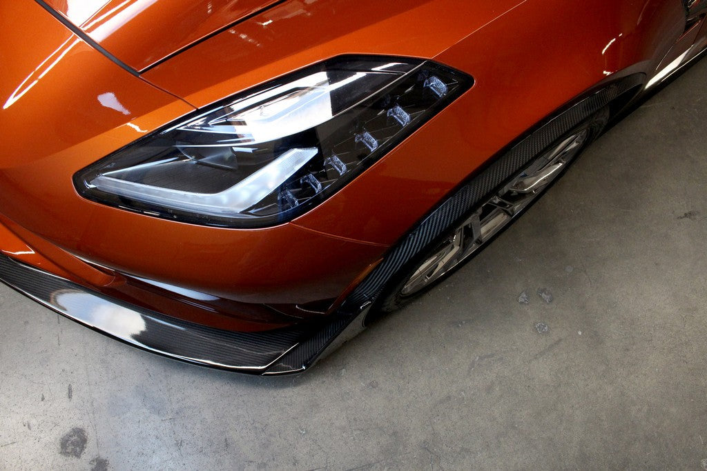 Carbon Fiber Front Airdam/ Lip-Chevrolet Corvette C7/ C7 Z06