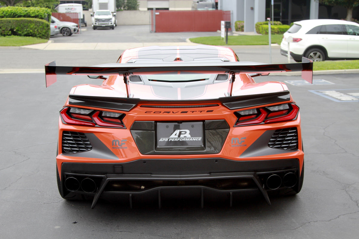 Carbon Fiber Rear Diffuser-Chevrolet Corvette C8 Stingray Z51