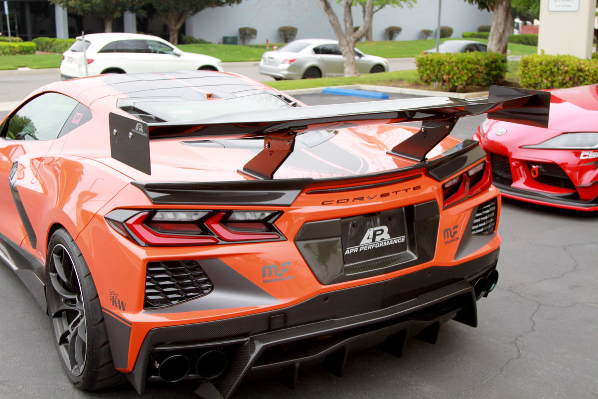 Carbon Fiber Rear Diffuser-Chevrolet Corvette C8 Stingray Z51
