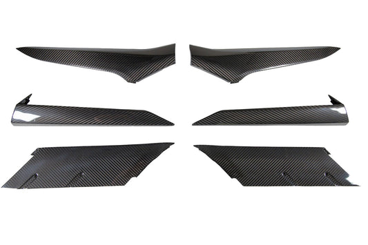Carbon Fiber Door and Quarter Panel Trims Package - Chevrolet Corvette C8 Z06, ERay, ZR1, Grand Sport
