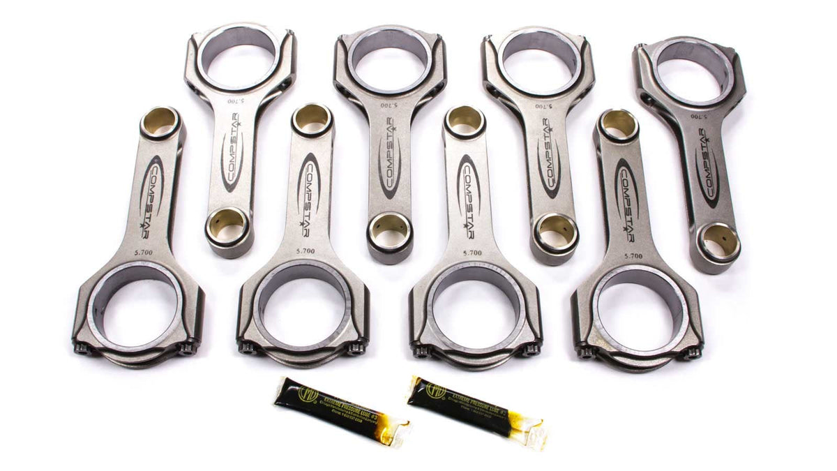 SBC Forged H-Beam Rods - 5.700/2.100 - CSA5700DS2A2AH