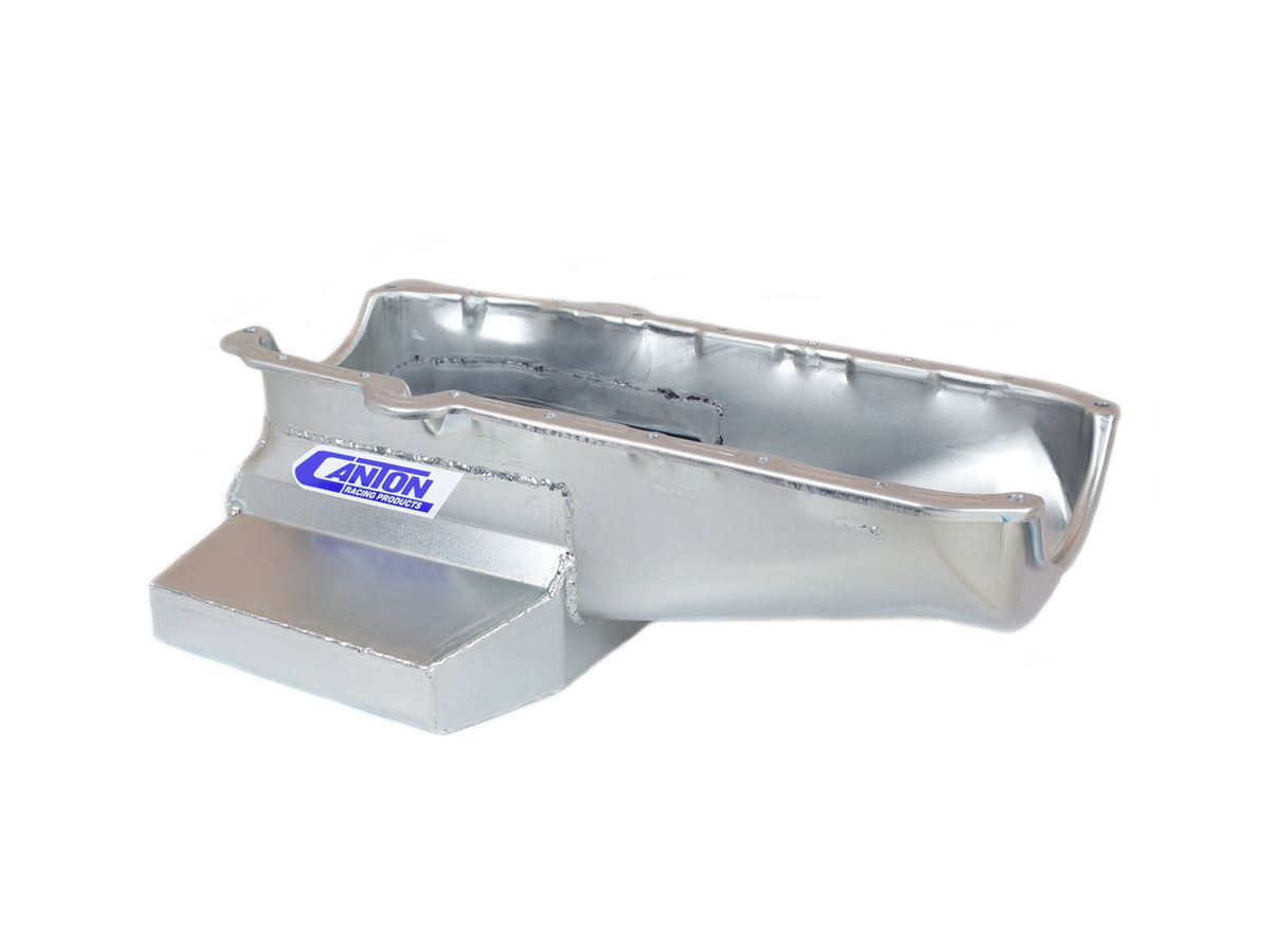 SBC 7in wet Sump Pan 80-85 w/RH Dipstick - 11122M