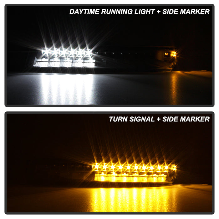 FR SPORT SPYDER Xtune GMC Sierra 99-06 / GMC Yukon 00-06 (Non Denali Model) Bumper Lights - Black...