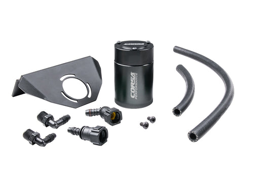 Corsa Aluminum Oil Catch Can w/ Bracket | 2020-24 Corvette C8 Coupe Only (CC0005)