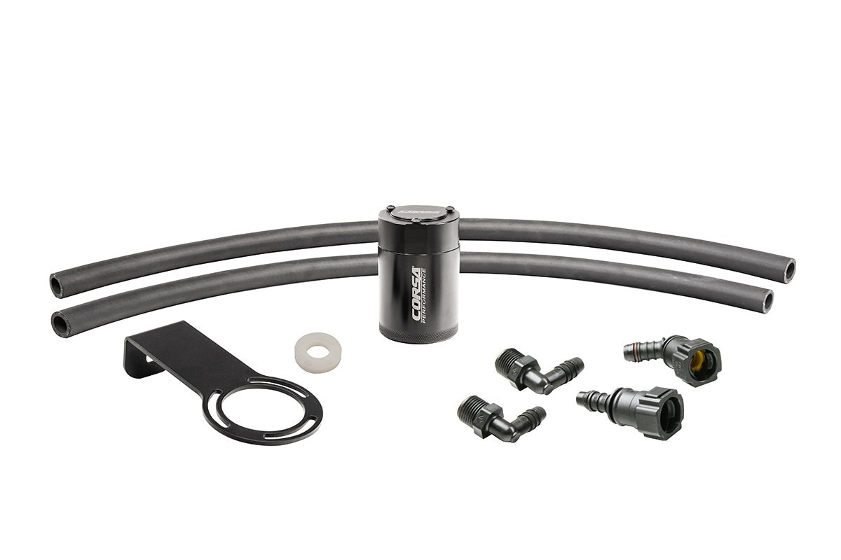 Corsa Aluminum Oil Catch Can w/ Bracket | 2016-2024 Camaro SS (CC0007)