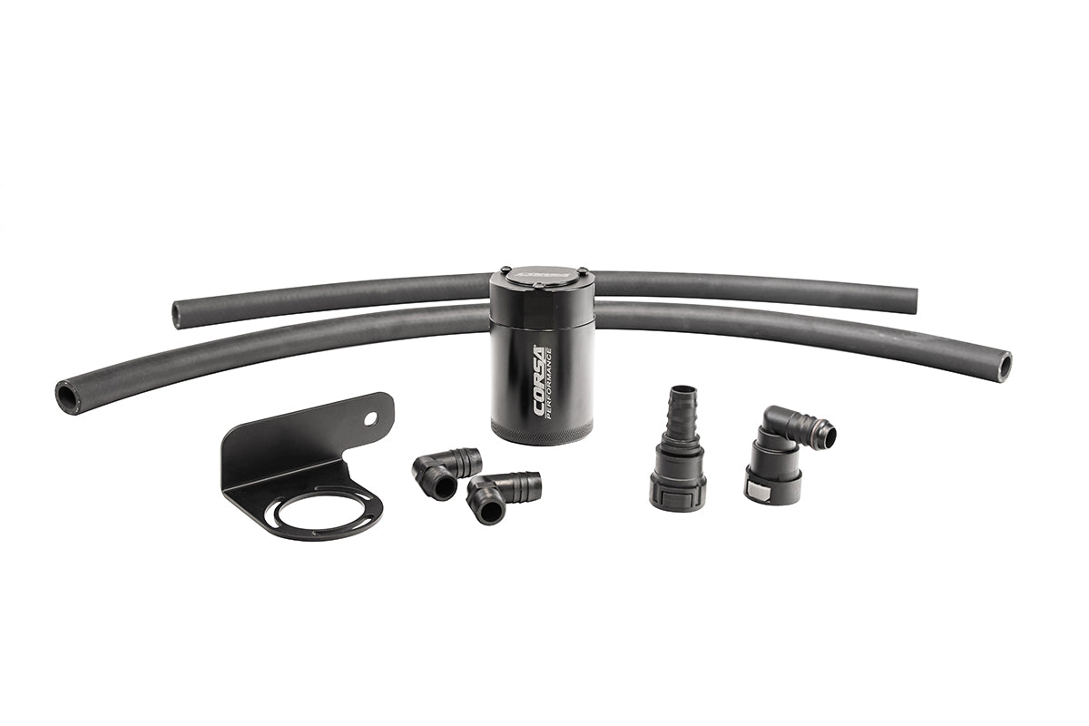 Jesse Iwuji Performance Corsa Aluminum Oil Catch Can w/ Bracket | 2015-2024 Ford F-150 5.0L V8...