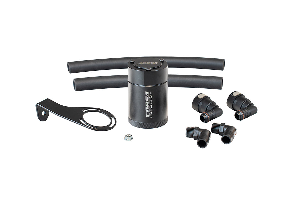 Corsa Aluminum Oil Catch Can w/ Bracket | Ford Bronco 2.7L Turbo (CC0012)