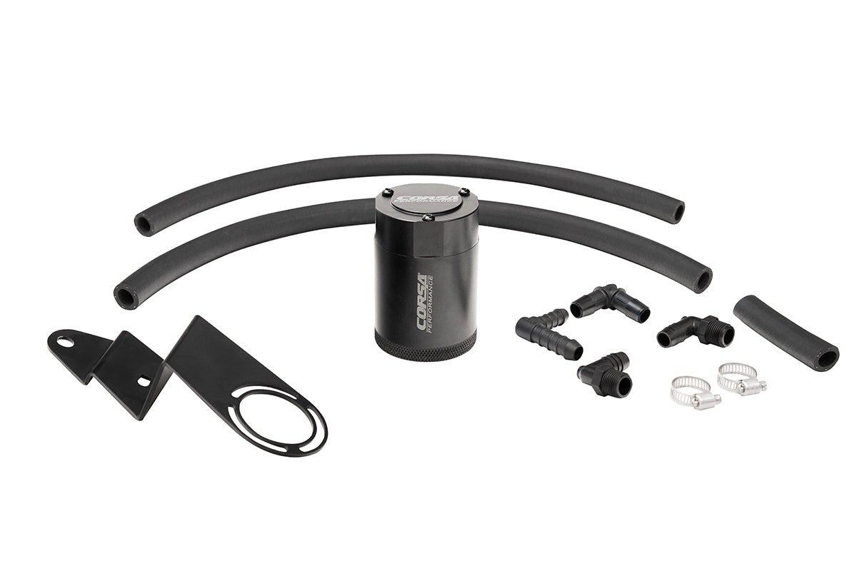 Jesse Iwuji Performance Corsa Aluminum Oil Catch Can w/ Bracket | 2022-2024 Toyota Tundra 3.4L V6...