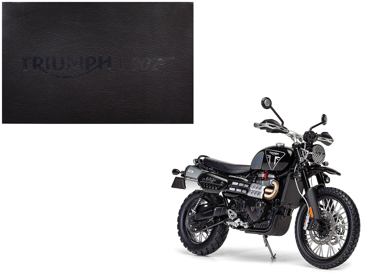 Rapid Vehicles Triumph Scrambler 1200 "Bond Edition" Motorcycle Black 007 James Bond "No Time to...