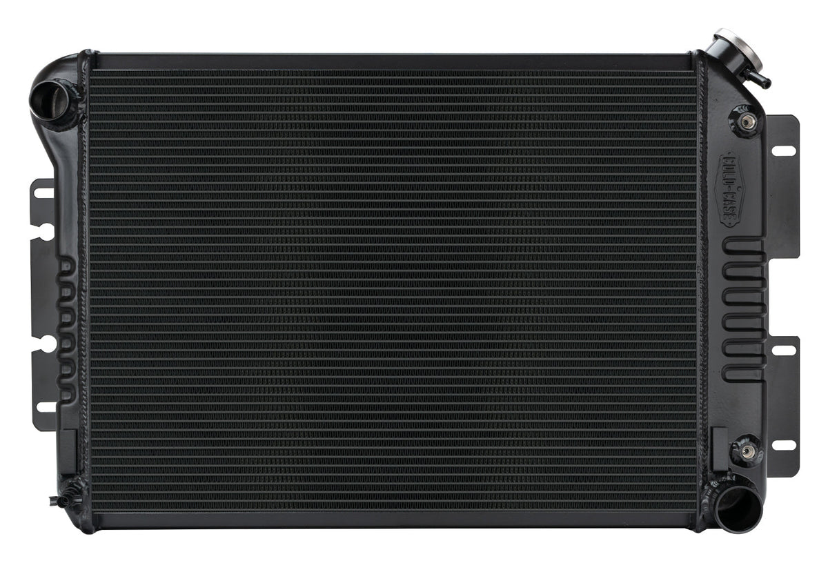 Radiator Perf Aluminum Black 2-ROW - CHC11AB