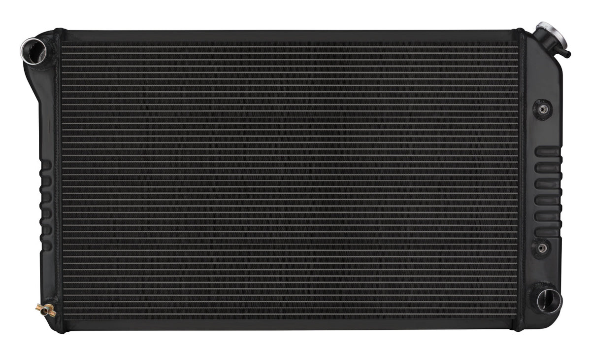 Radiator Aluminum Black Crossflow - GPF18AB