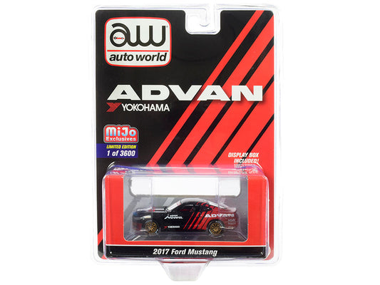 Rapid Vehicles 2017 Ford Mustang "ADVAN Yokohama" Red and Black Limited Edition to 3600 pieces...