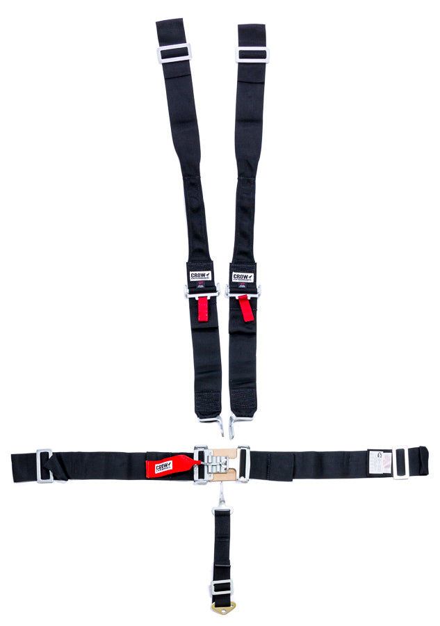 5-Pt Harness Big Latch Blk Hans Wrap Around Pul - 11074DB