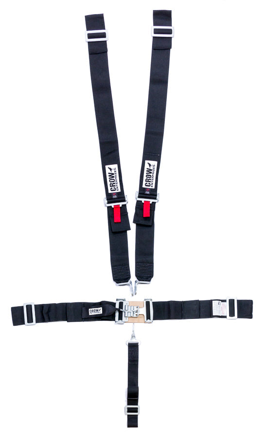 5-Pt Harness Big Latch Blk Wrap Around Pull Dow - 11074