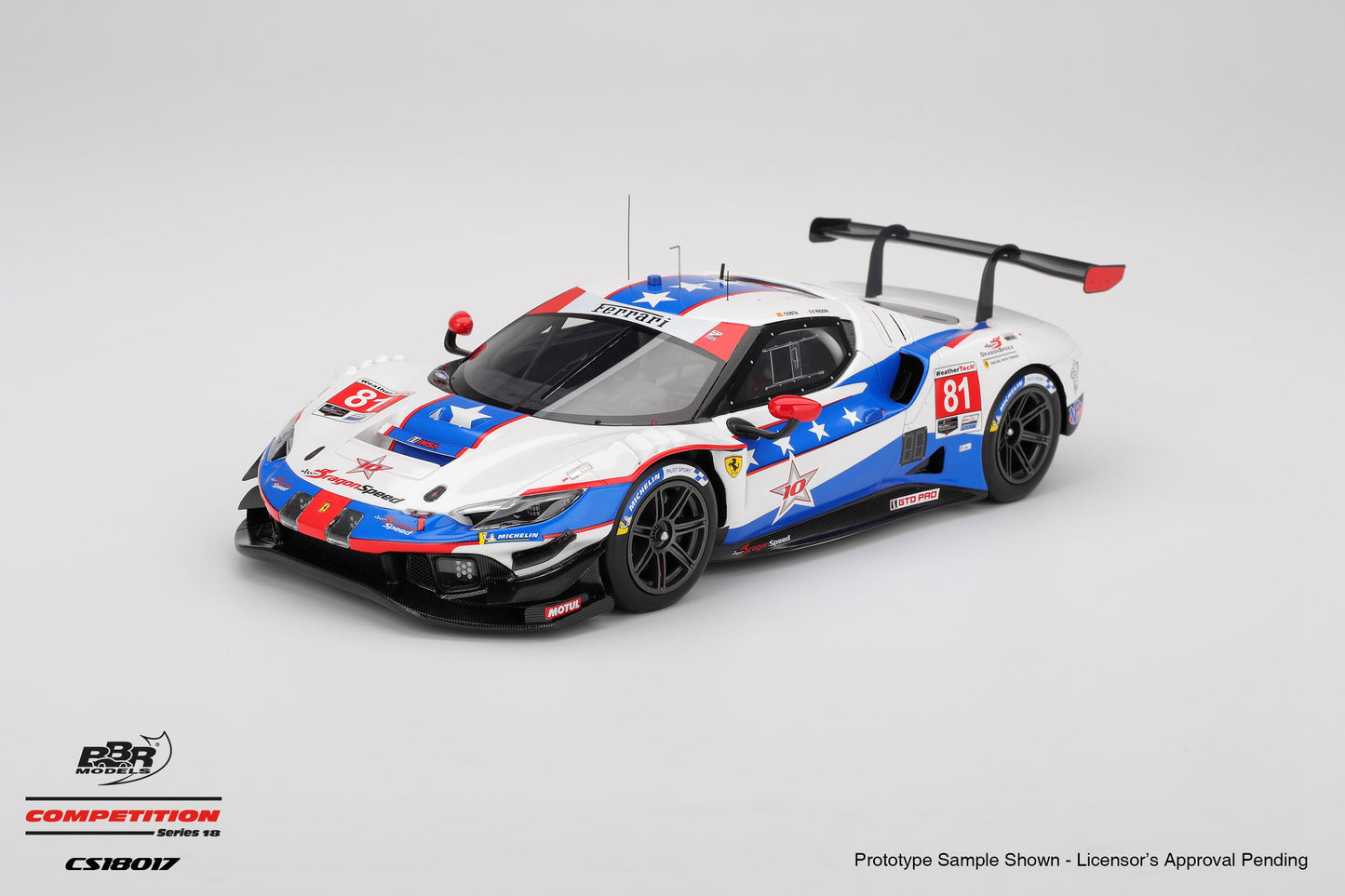 BBR Ferrari 296 GT3 #81 DragonSpeed 4th 2025 IMSA Watkins Glen 6 Hrs 1:18