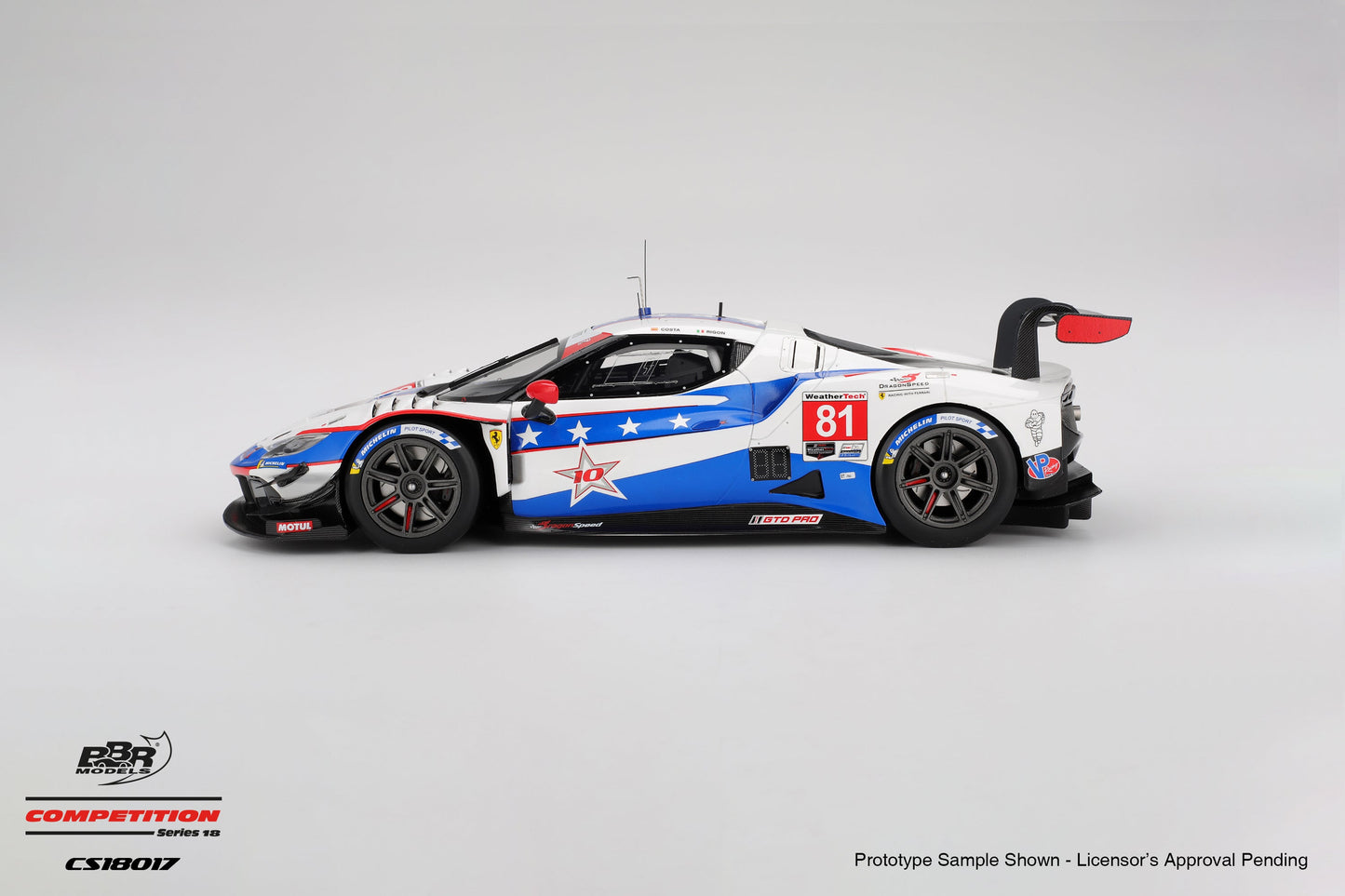 BBR Ferrari 296 GT3 #81 DragonSpeed 4th 2025 IMSA Watkins Glen 6 Hrs 1:18