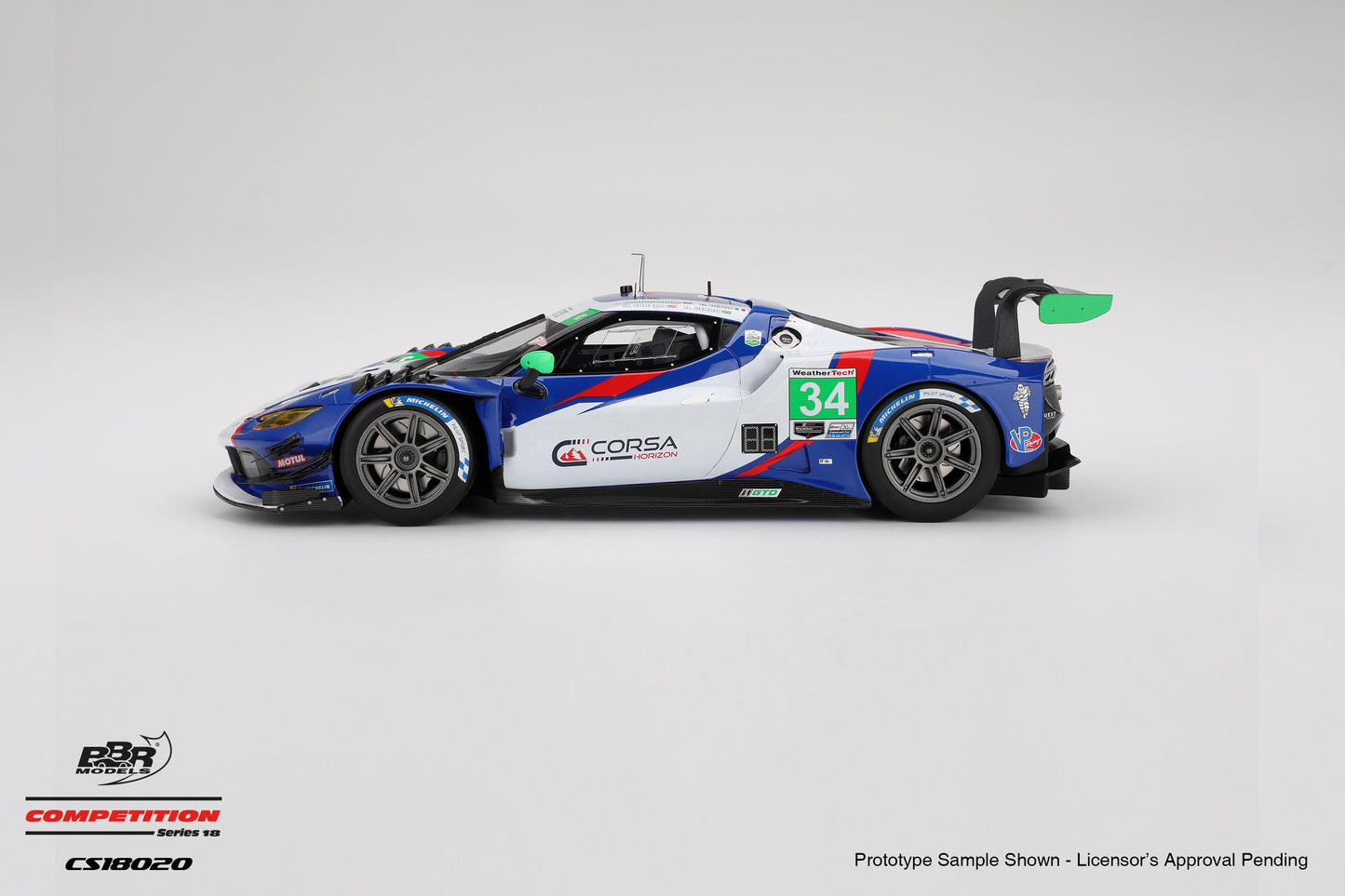 BBR Ferrari 296 GT3 #34 Conquest Racing 2025 IMSA Daytona 24 Hrs Blue 1:18