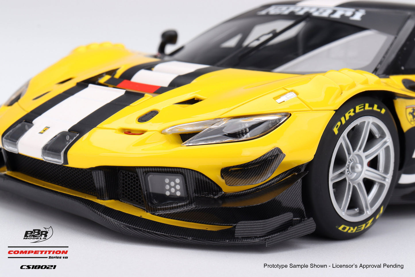 BBR Ferrari 296 GT3 EVO Presentation 2025 Yellow 1:18
