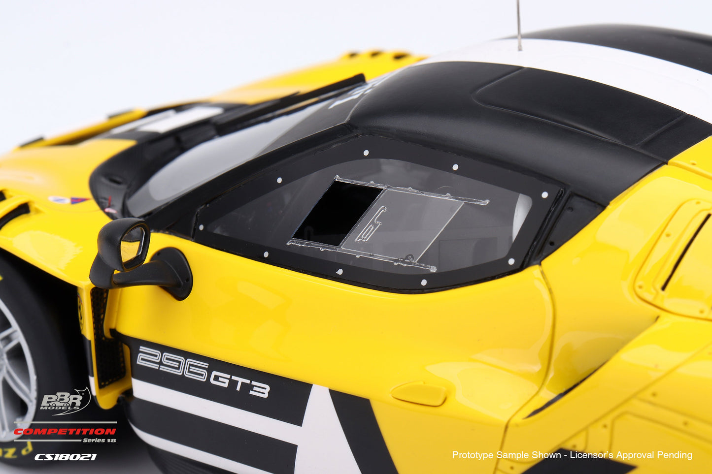 BBR Ferrari 296 GT3 EVO Presentation 2025 Yellow 1:18