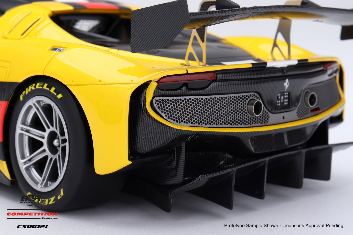BBR Ferrari 296 GT3 EVO Presentation 2025 Yellow 1:18