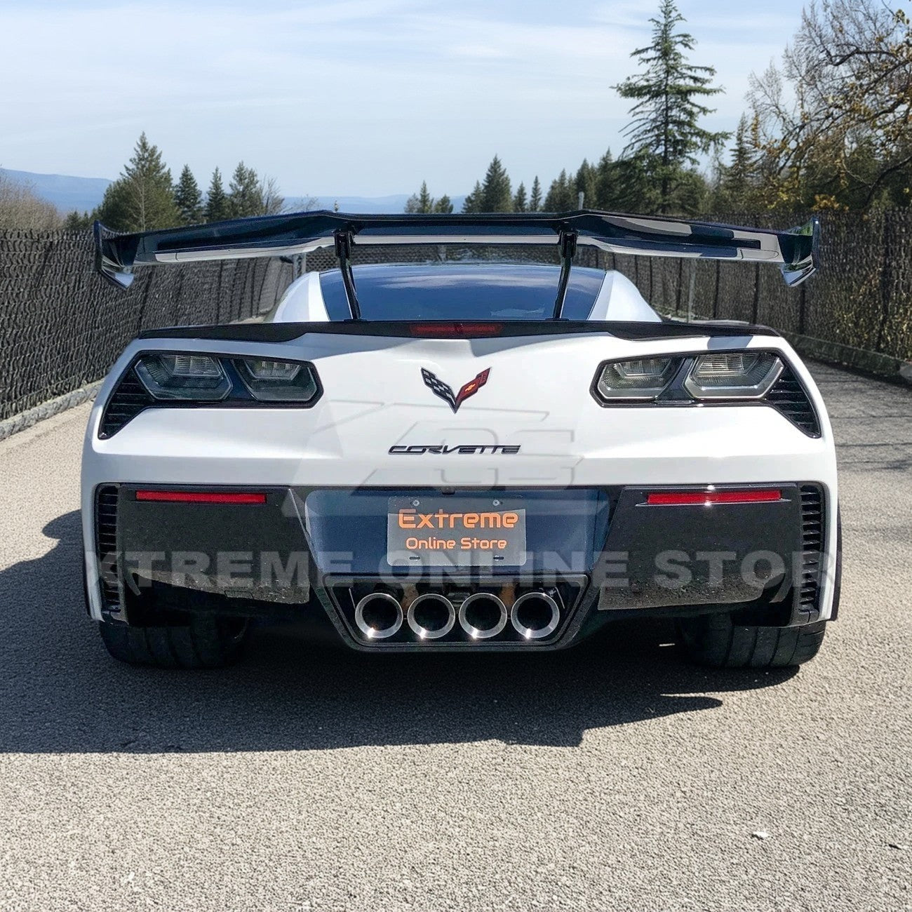EOS Corvette C7 ZR1 ZTK Conversion Rear Spoiler High Wing