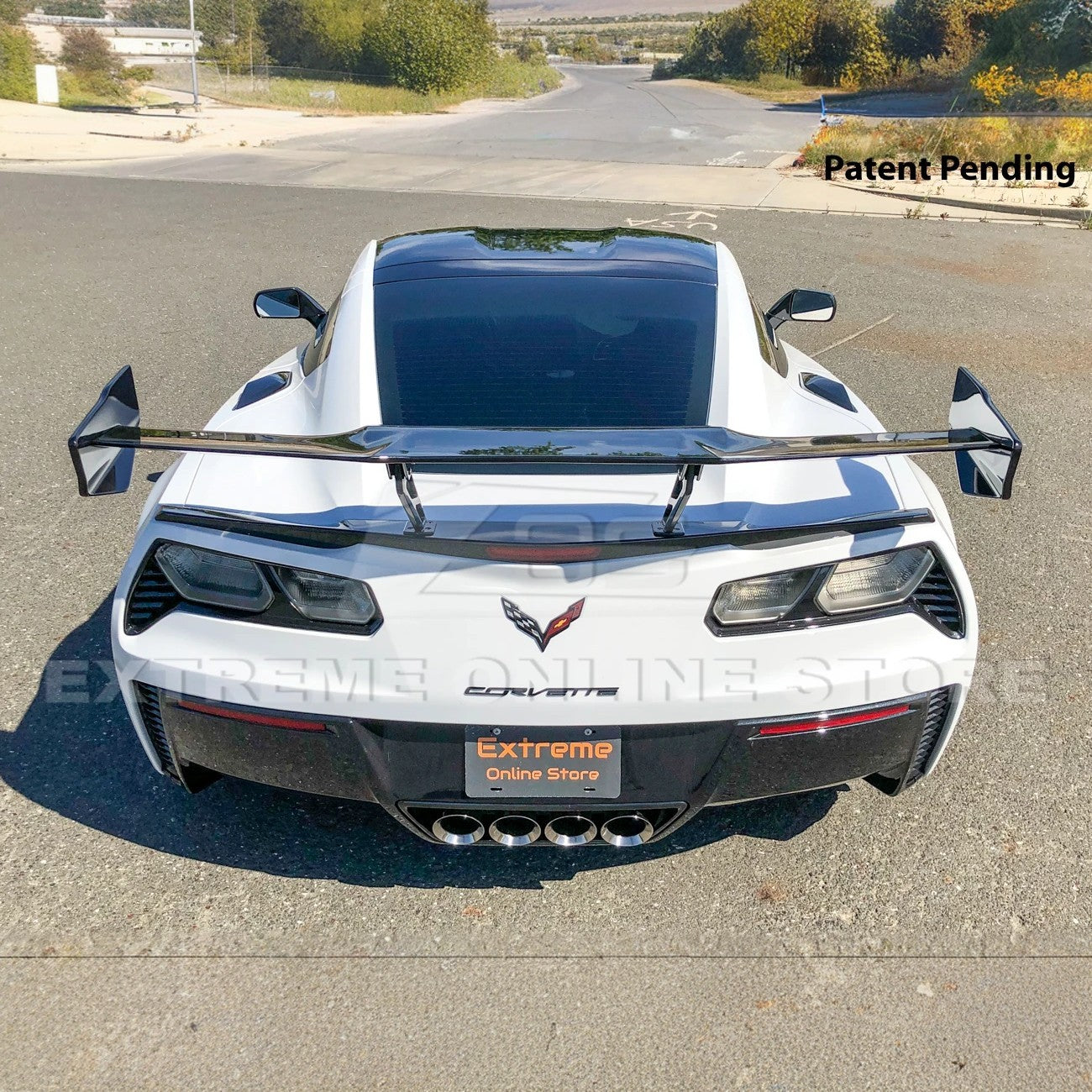 EOS Corvette C7 ZR1 ZTK Conversion Rear Spoiler High Wing