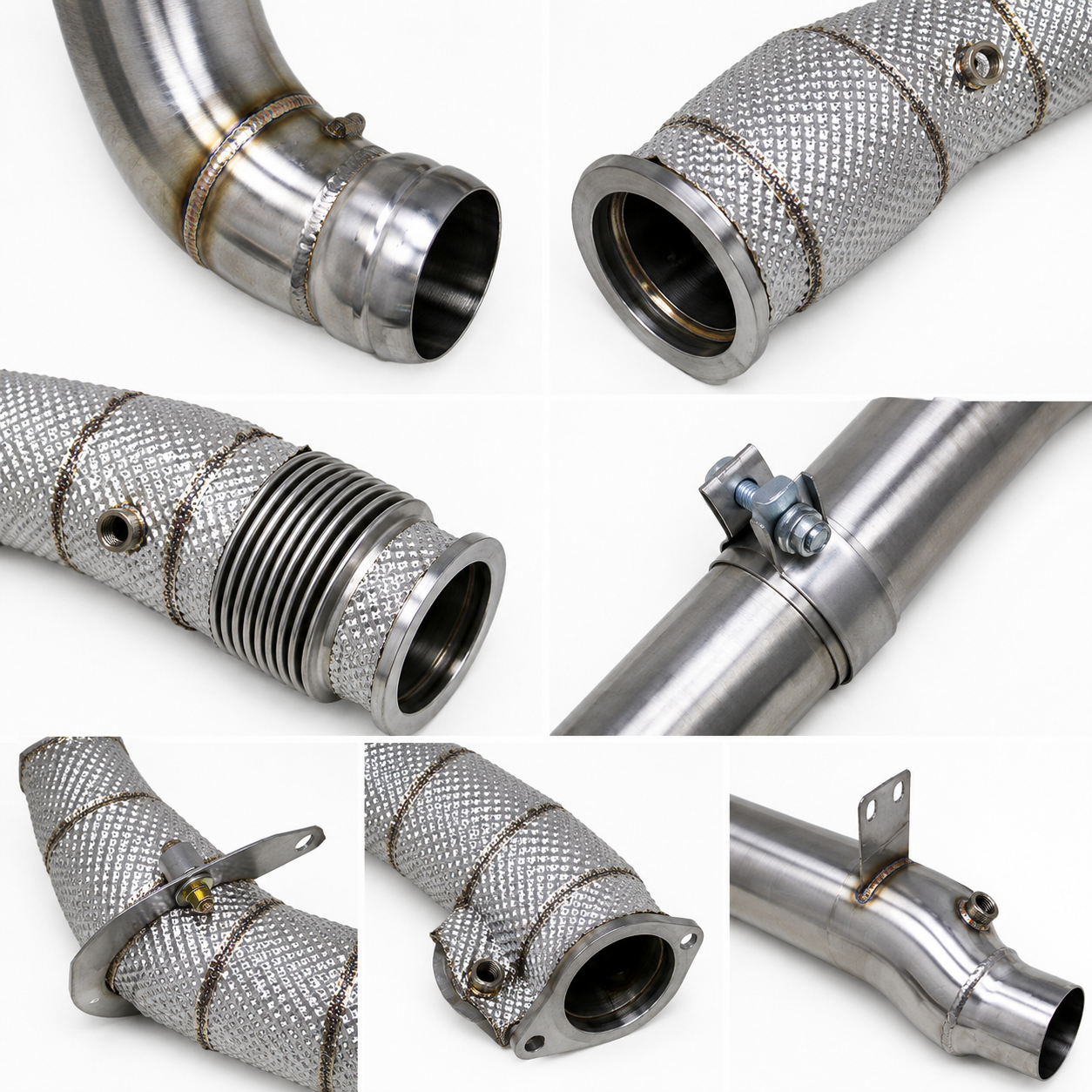 High Flow Race Stainless Downpipe for Mercedes Benz GLE63 AMG 4.0TT W166 W167