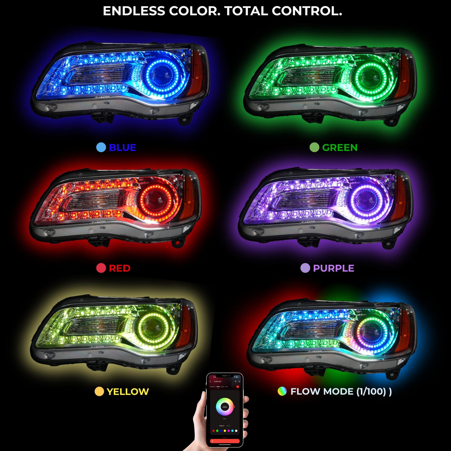 Chrysler 300 Multicolor Flow Series DRL Boards (2011-2023)