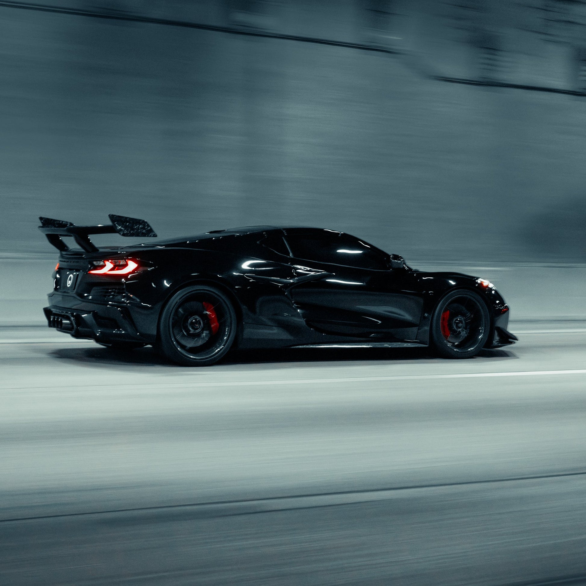 Close up premium forged carbon weave texture for Corvette C8 ZR1 ZTK aero kit