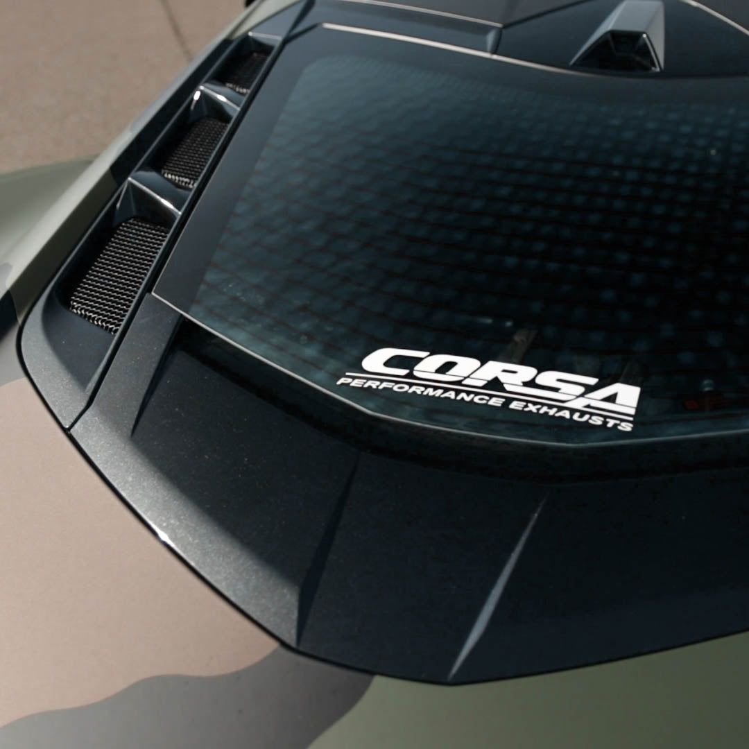 Corsa White / CORSA Decal (Die Cut) | 8 in