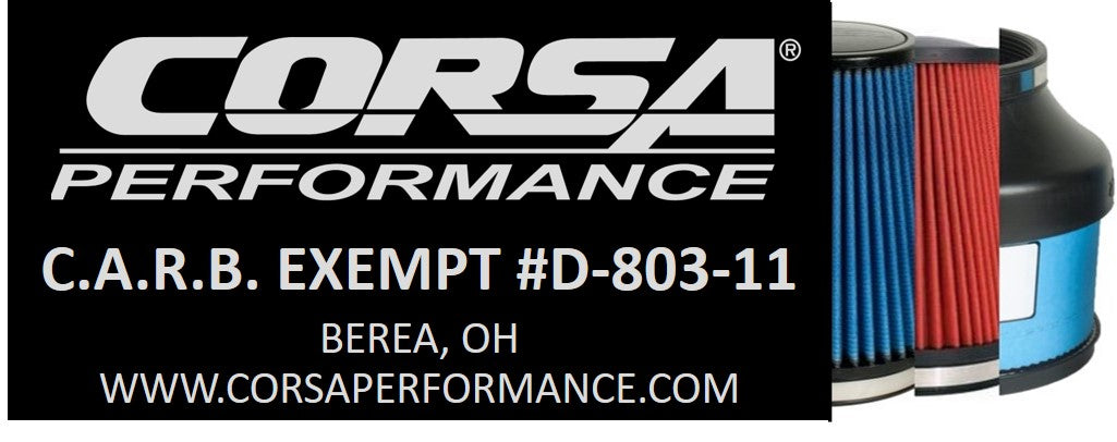 Corsa 455546, 45554D, 45554 CARB EO Sticker (D-803-11) 2014-16 Silverado Sierra, Denali, 15-16 GM SUV 6.2L