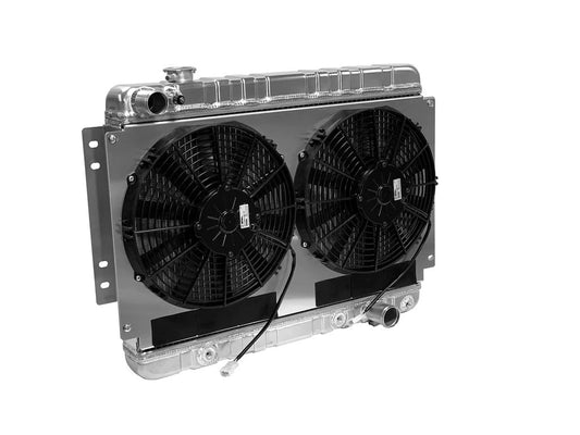 Radiator w/Fans Chevelle 66-67 Auto Trans Raw - 324139002A