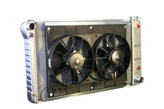 Radiator w/Fans Chevelle 68-72 Auto Trans Raw - 324139003A