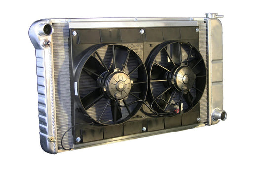 Radiator w/Fans Chevelle 68-72 Manual Trans Raw - 324139003M