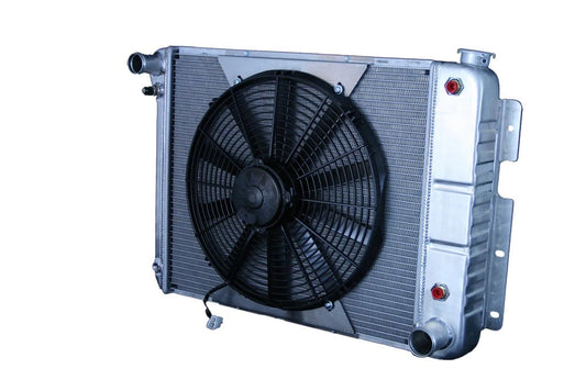 Radiator w/Fans Camaro 67-69 SBC Auto Trans Raw - 324139004A