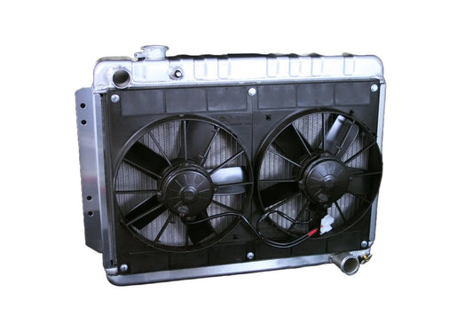 Radiator w/Fans Impala 59-64 Manual Trans Raw - 324139015M