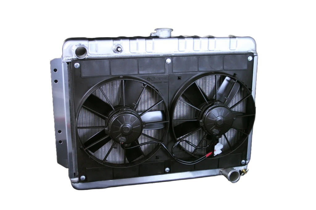 Radiator w/Fans Impala 65-70 Auto Trans Raw - 324139016A