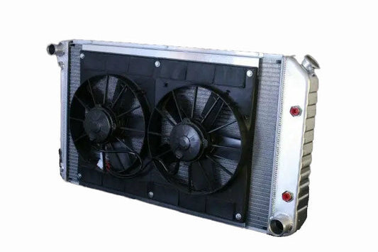 Radiator w/Fans Chevelle 73-77 Auto Trans Raw - 324139034A