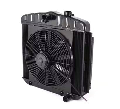 Radiator w/Fans 55-57 Chevy Auto Trans Black - 324239013A