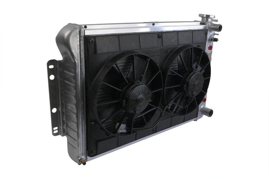 Radiator w/Fans Camaro 67-69 LS Auto Trans Raw - 326139022A
