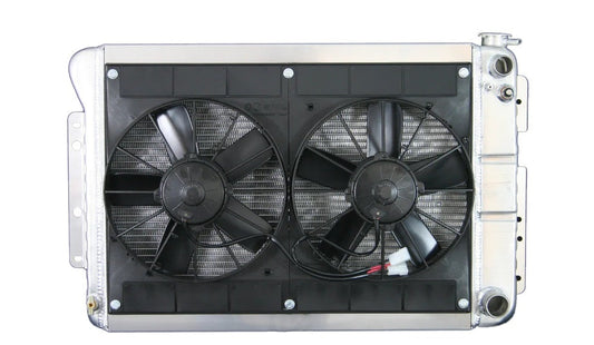 Radiator w/Fans Camaro 67-69 LS Man Trans Raw - 326139022M