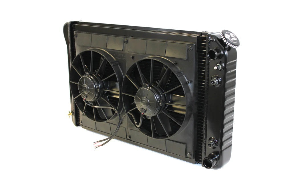 Radiator w/Fans Camaro LS 70-81 Auto Trans Blk - 326239005A