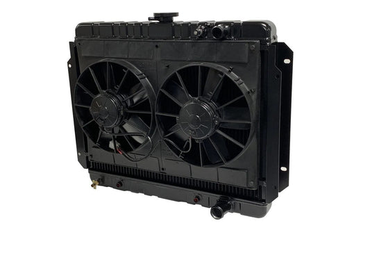Radiator w/Fans Impala LS 63-72 Auto Trans Blk - 326239016A