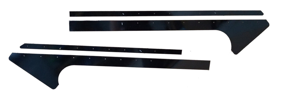 Pillar Post Alum Black Pair Late Model - DOM810ALBK
