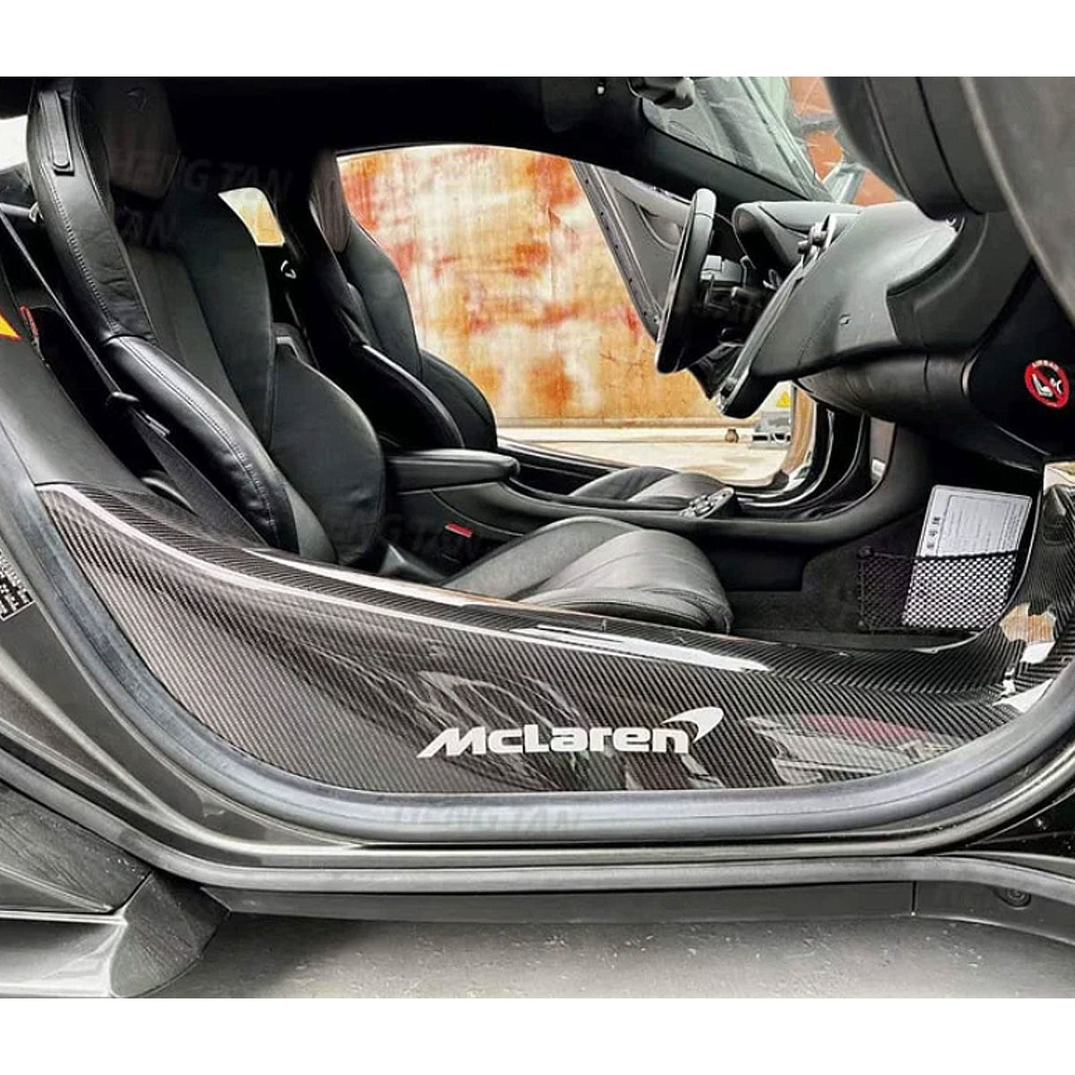 STRATEC SYSTEMS Dry Carbon Fiber Door Sill Covers for McLaren 540 570S 570GT 600LT - View 4