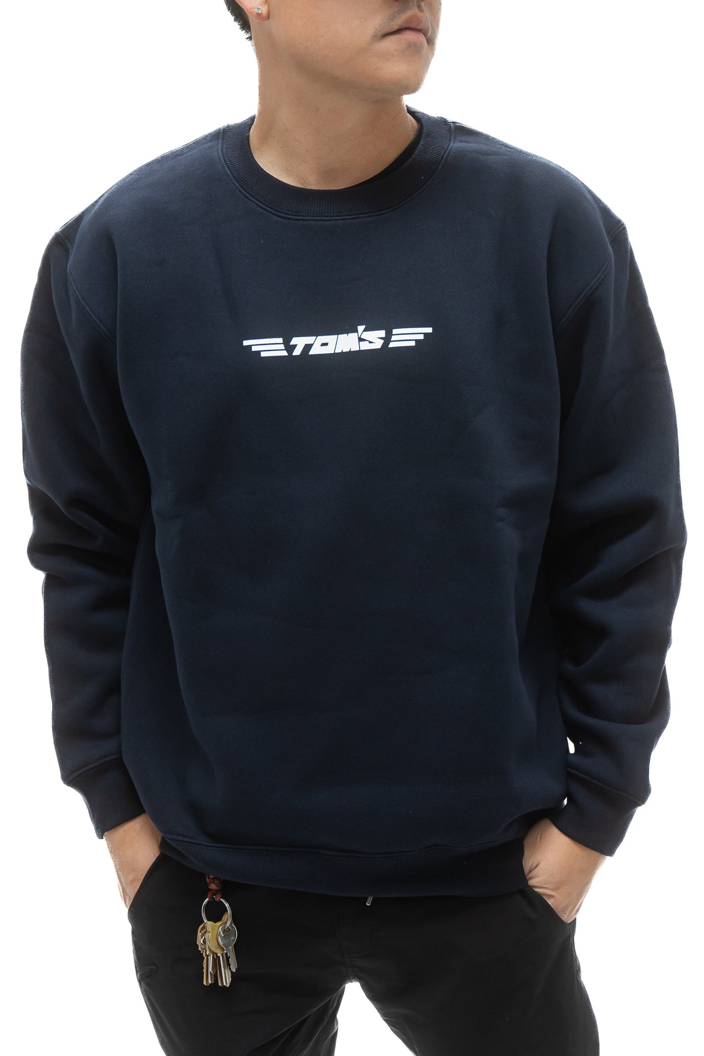 APEXi TOM'S Racing - 49th Anniversary Navy Classic Logo Crewneck Sweatshirt (Navy) ** Limited Edition ** *Discontinued