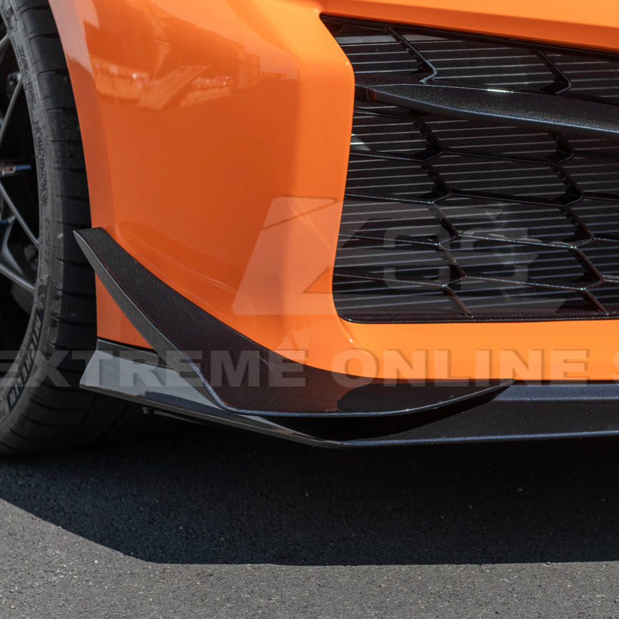 Corvette C8 Z06 / E-Ray Dry Carbon Fiber Front Side Canards — Dive Planes