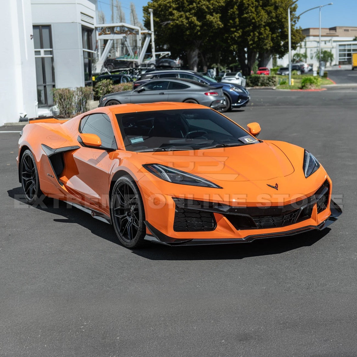 Corvette C8 Z06 / E-Ray Dry Carbon Fiber Front Side Canards — Dive Planes