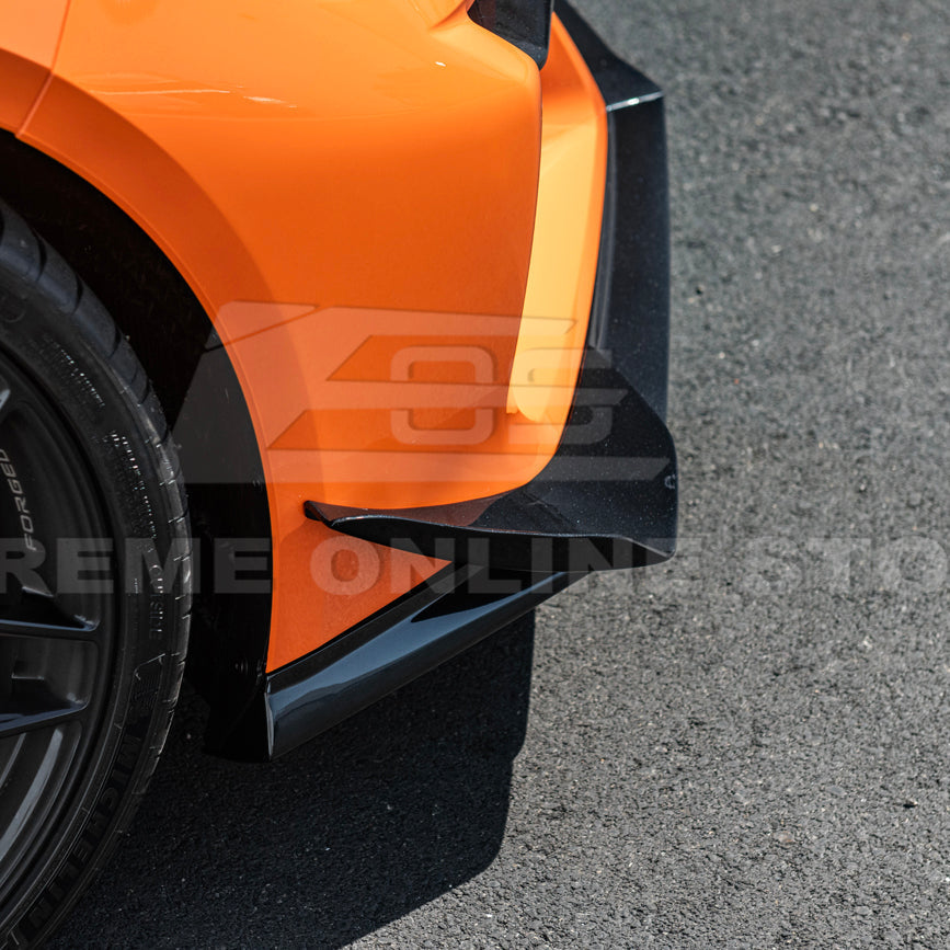 Corvette C8 Z06 / E-Ray Dry Carbon Fiber Front Side Canards — Dive Planes