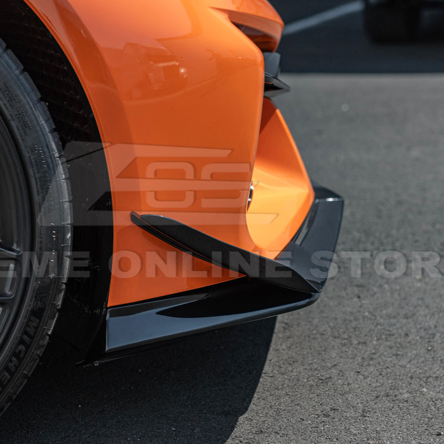 Corvette C8 Z06 / E-Ray Dry Carbon Fiber Front Side Canards — Dive Planes